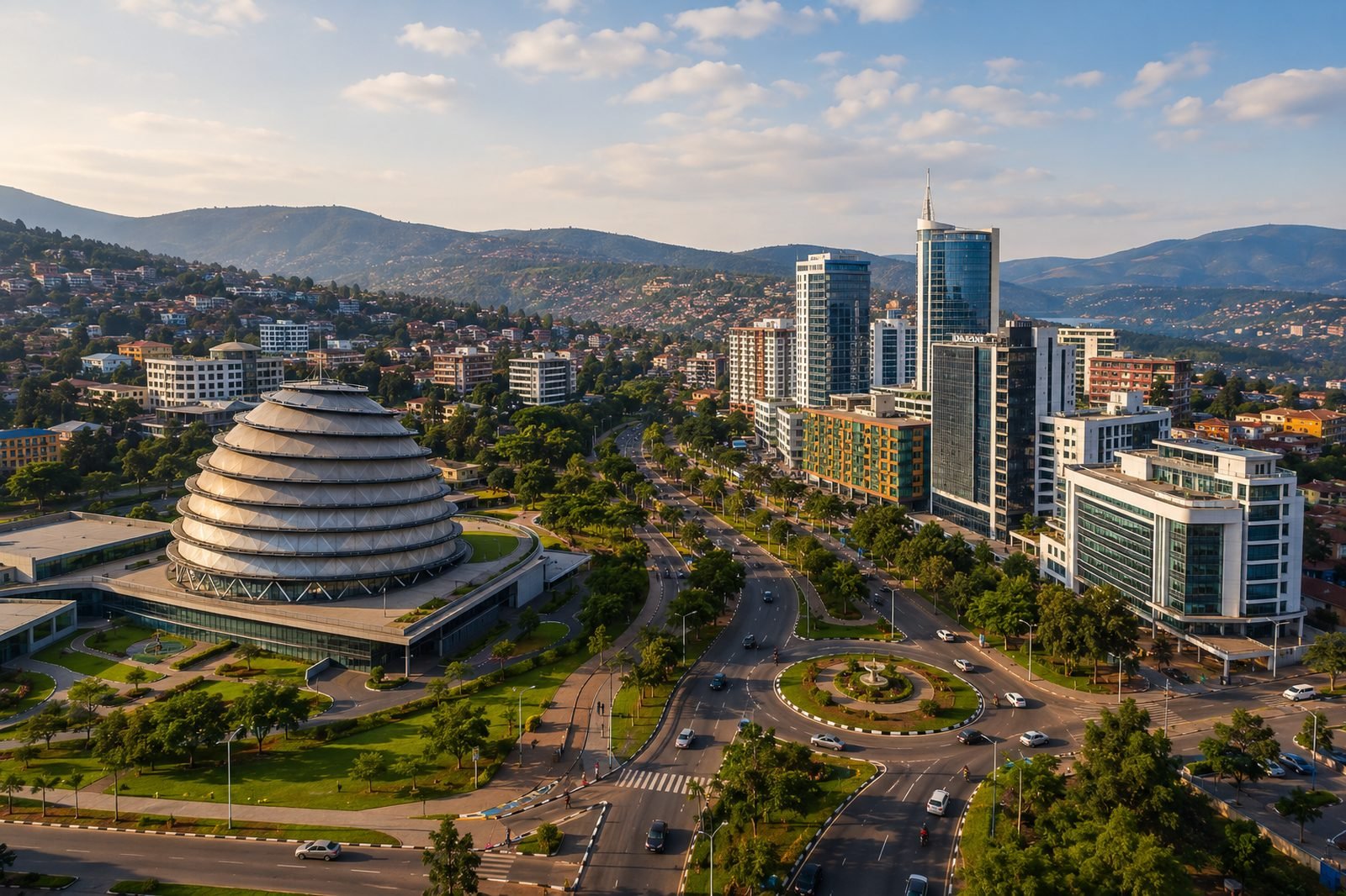 Kigali skyline by day